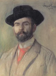 Portrett av Jerzy Warchalowski (1873-1939), 1902 (pastell om bord)